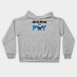 Born to Fly Womens Swimming Kids Hoodie